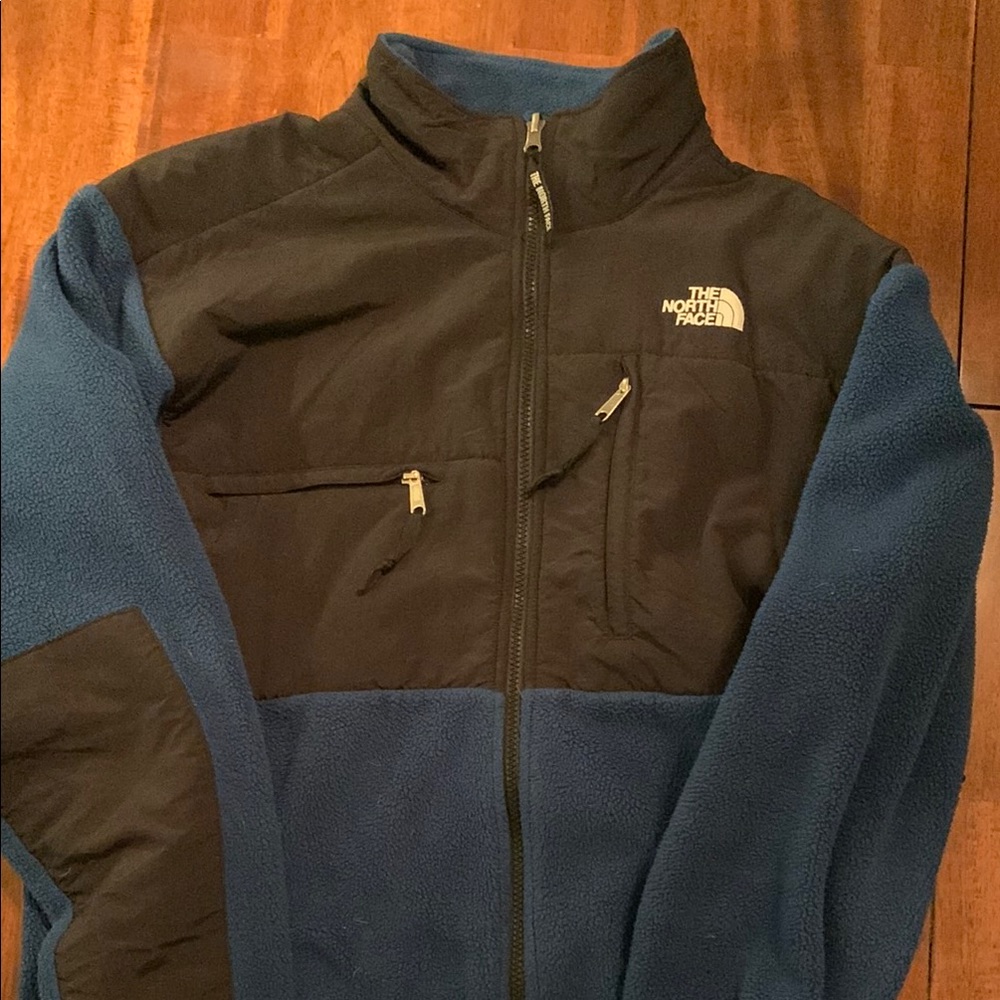 The North Face Blue and Black Fleece Jacket